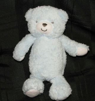 Carters Precious Firsts Blue Teddy Bear Plush Stuffed Baby 8 " Lovey