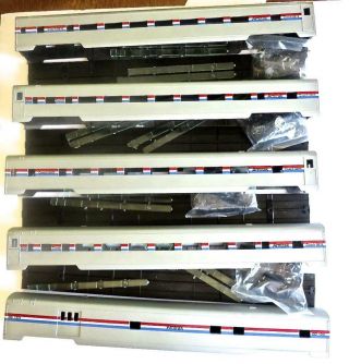 S Gauge Scale S - Helper Service Amtrak Set Of 5 Boxed Passenger Cars