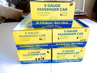 S Gauge Scale S - Helper Service AMTRAK Set of 5 Boxed Passenger Cars 5