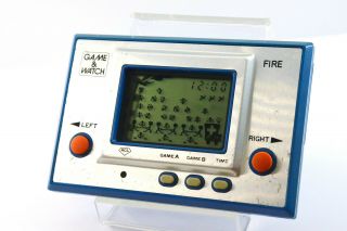 Postage Nintendo Game & Watch Silver Fire Rc - 04 Japan1980 Good Conditoin
