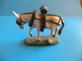 Donkey Mule Horse Plough Plow Horse Metal Toy Figure Soldier F34