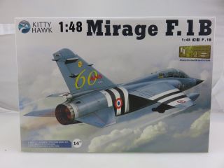 Kitty Hawk Mirage F.  1b 1/48 Scale Plastic Model Kit Unbuilt