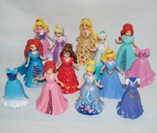 Disney Princess Magiclip Doll Cinderella Ariel Rapunzel Belle Aurora Merida Elsa