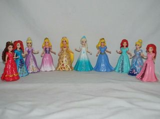 Disney Princess MagiClip Doll Cinderella Ariel Rapunzel Belle Aurora Merida Elsa 2
