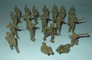 1950s Marx Army Training Center Play Set Vinyl 45mm Soldiers