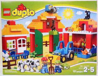 Lego Duplo Big Farm 10525 Barn Animals Tractor & More Factory Rare