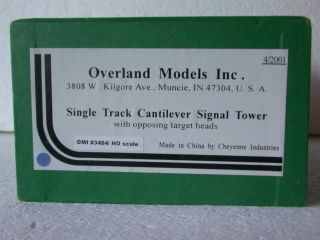 Overland Models Brass Ho Scale Single Track Cantilever Signal Tower