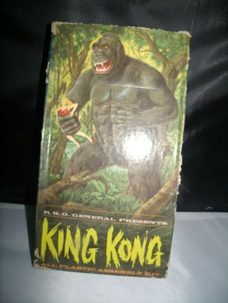 1964 Aurora Rko Presents King Kong Plastic Model Kit 468 - 149 Box Only