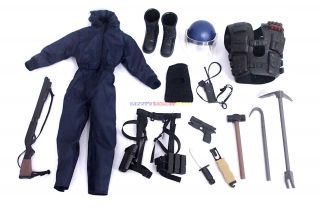 1/6 Swat Police Breacher Uniform Guns & Accessories For 12 " Action Figure Set 5