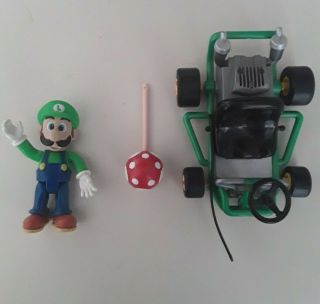 Toybiz Mario Kart 64 Video Game Stars Luigi Figure - 1999 Nintendo