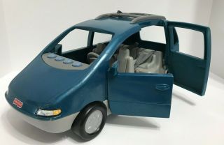 Fisher Price Loving Family Dollhouse Green Blue Mini Van Suv Car W Sound Music