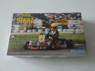 Fujimi Model 1/20 Ayrton Senna Kart 1981 Kart Series No.  1