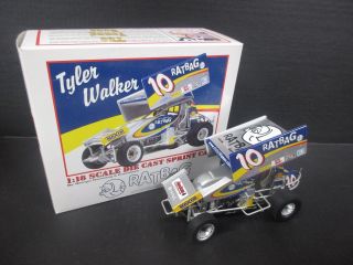 10 Tyler Walker Ratbag Games 1:18th Scale Sprint Car
