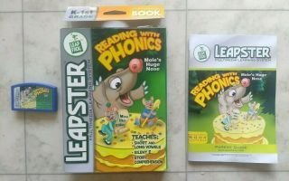 Leap Frog Leapster " Reading With Phonics Mole 