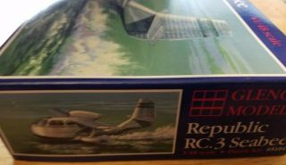 Glencoe Models Republic RC.  3 Seabee 1/48 Scale Model - Complete Kit IOB - 5