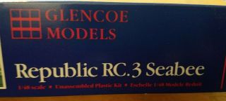 Glencoe Models Republic RC.  3 Seabee 1/48 Scale Model - Complete Kit IOB - 8