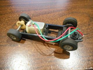 Vintage Revell 1/32 Scale Slot Car One Piece Black Plastic Chassis F - 7421