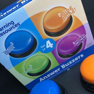 LEARNING RESOURCES ANSWER BUZZERS CLASSROOM GAMES SET OF 4 2