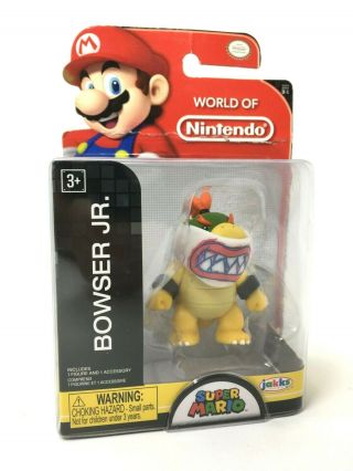 Jakks World Of Nintendo 2.  5 " Figure - Bowser Jr.  (package Damage See Photos)