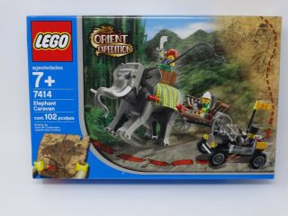Lego Oriental Expedition - Elephant Caravan - 7414 - Factory Box