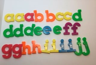 Box Of 70 Fisher Price Magnetic Lower Case Letters