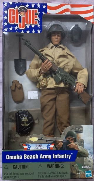 2001 Hasbro G.  I.  Joe 12 " Figure Omaha Beach Army Infantry
