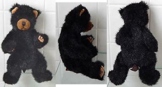 1993 Ty Attic Treasures Beanie Babies Ivan 8 " Tall Black Bear Jointed Plush