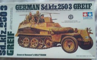 Tamiya 1/35 Scale German Sdkfz.  250/3 Grief.  Rommels Half Track.