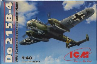 Icm 1:48 Wwii German Reconnaissance Plane Do 215 B 4 Model Kit 48241u