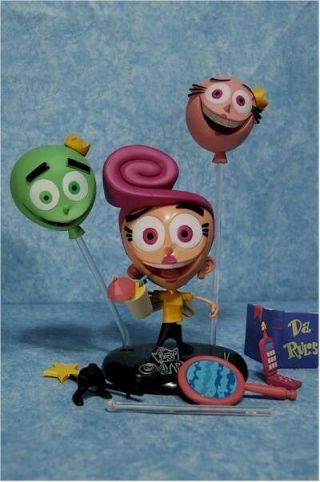 The Fairly Odd Parents Wanda Figure W/cosmo,  Wanda In Disguise Palisades Toys Mip