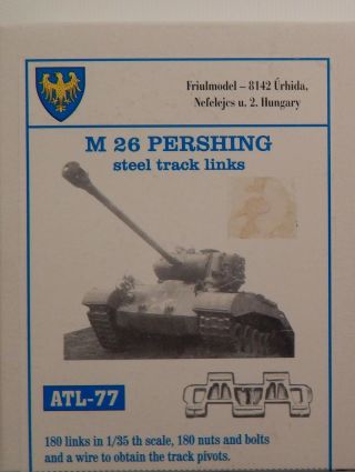 Friulmodel Atl - 77 Metal Tracks For M 26 Pershing Steel Track Links