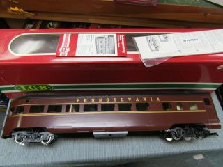 Lgb 32590 Pennsylvania Streamlined Observation Car Pre Owned G Scale Germany