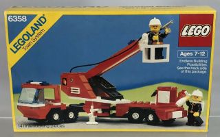 Vintage 1987 Lego Snorkel Squad 6358 Open Box Tray Bags Legoland Town
