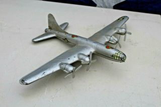 Vintage Wyandotte Military Bomber Pressed Steel Airplane Toy 17 " Wingspan