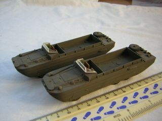 2 X Airfix Ww2 American Military Dukw Amphibious Vehicle / Boat Scale 1:72