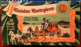 Revell Miniature Masterpieces Wells Fargo Stage Coach 1/48 W Bonus