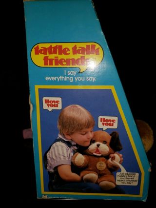 1985 Vintage Tattle Talk TEDDY THE BEAR by Well - Made Toys 3