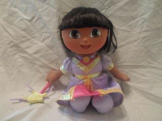 Dora The Explorer Princess Talking Mattel Tv Plush Soft Toy Stuffed Animal 11 "