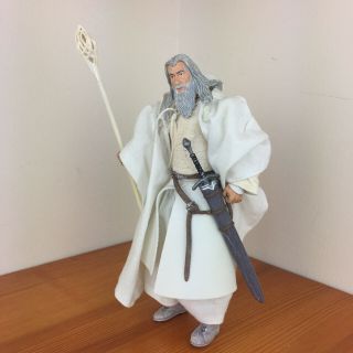 19c Lord Of The Rings 19c Loose Figure Gandalf White Wizard Set Mckellan