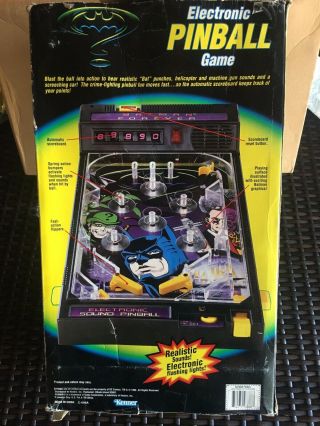 1995 Batman Forever (rare) " Electronic Pinball Game " By Kenner