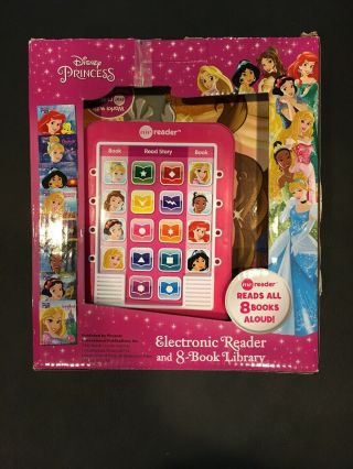 Disney Princess Electronic Me Reader W/ 8 Hardcover Books -