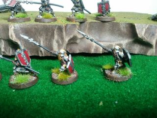 Lotr Forgeworld Iron Hills Dwarves with spears 8 painted figures 7