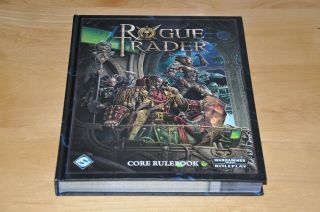 Warhammer 40,  000 Roleplay Rogue Trader Core Rulebook Hardback Fantasy Flight Vgc