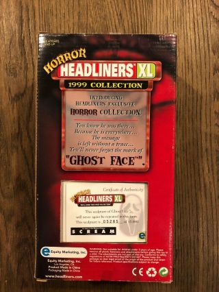 Scream Horror Headliners XL Spencer Gifts Exclusive Figurine Collectible NIB 3