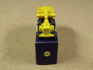 OLD VINTAGE LESNEY MATCHBOX M - 1 CATERPILLAR EARTH MOVER BOX 3