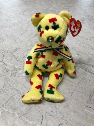 Ty Beanie Baby - PiÑata The Bear (8.  5 Inch) - Mwmts Stuffed Animal