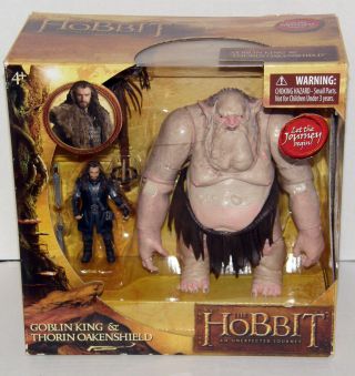 The Hobbit An Unexpected Jouney Thorin Oakenshield Goblin King Deluxe Set Misb