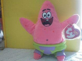 Ty Beanie Baby Patrick Star (spongebob Squarepants) (7 Inch) Mwmt