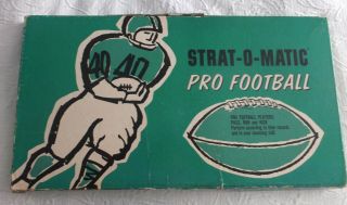 1972 - 73 (1971stats) Strat - O - Matic Football Game - Complete - With 7 Teams