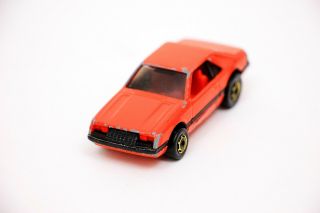 RARE Vintage Hot Wheels AURIMAT Mexico Turbo Mustang Red w/ Red Interior 2